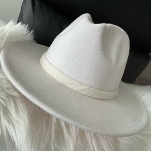 White Fedora Hat